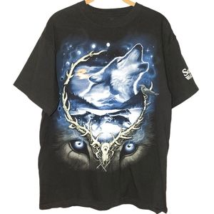 Liquid Blue Seacrest Wolf Preserve Graphic Tee Shirt